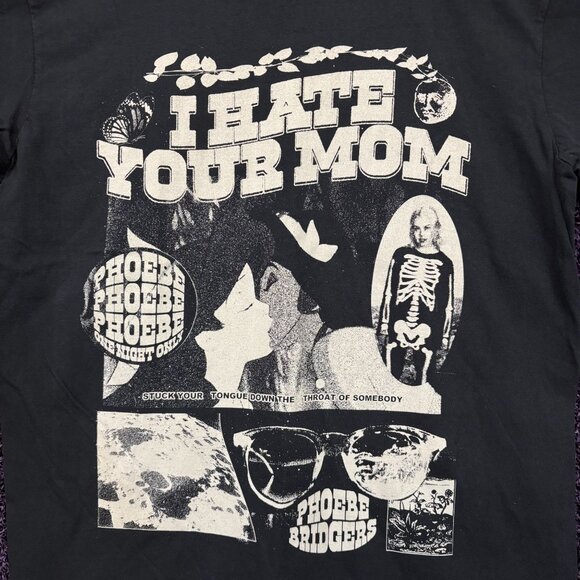 Phoebe Bridgers ICU Lyric I Hate Your Mom Punisher T-Shirt L - Picture 2 of 4